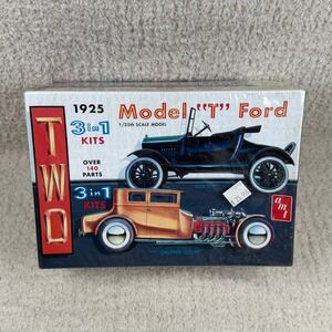 AMT 1925 Model T Ford 3 in 1 Double Kit 1/25 Scale Model Car 626 Factory Sealed